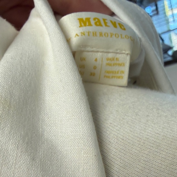 Maeve Tie-Front Midi Dress Linen Luxury Preppy Cowgirl Twee Coastal Resort 4 New - Picture 10 of 11